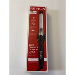 REVLON Perfect Heat Curling Iron 1" Ceramic Barrel Perfect Heat Curling Iron
